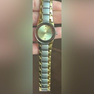 Denacci VTG Two Tone Quartz Analog Stainless Steel Watch Needs Battery